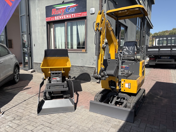Mini escavatore e mini dumper